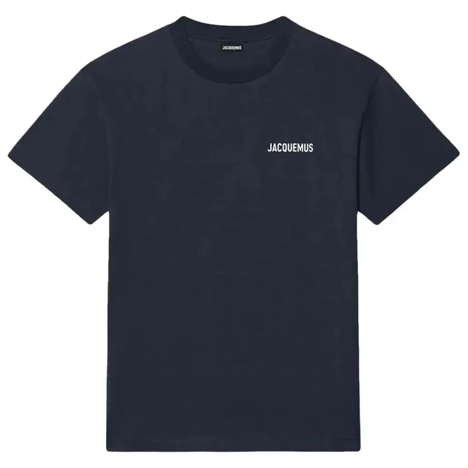 Tシャツ・カットソー JACQUEMUS Jacquemus Le Logo T Shirt Blue - Klay Designerwear