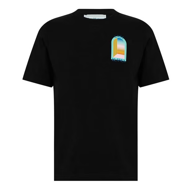 Casablanca New Mirror T Shirt Black Casablanca