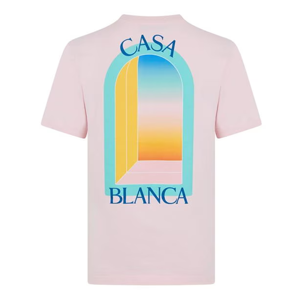 Casablanca New Mirror T Shirt Pink Casablanca