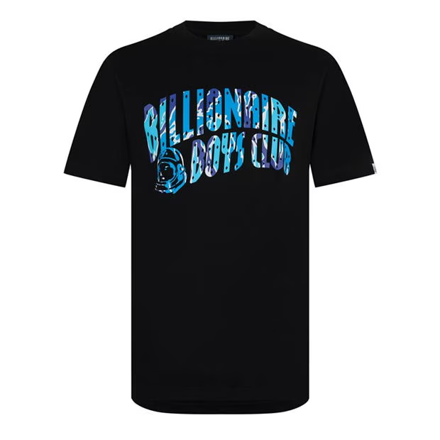 Billionaire Boys Club Arch Logo T Shirt Black/Blue Billionaire Boys Club