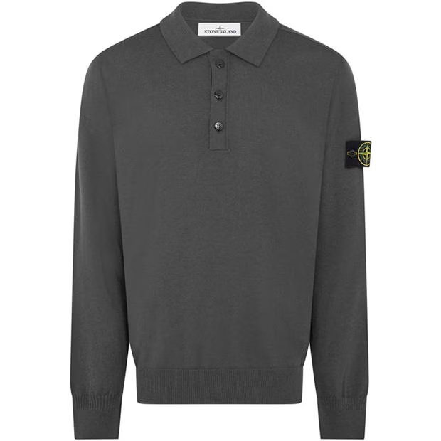 Stone Island Wool Long Sleeve Piombo