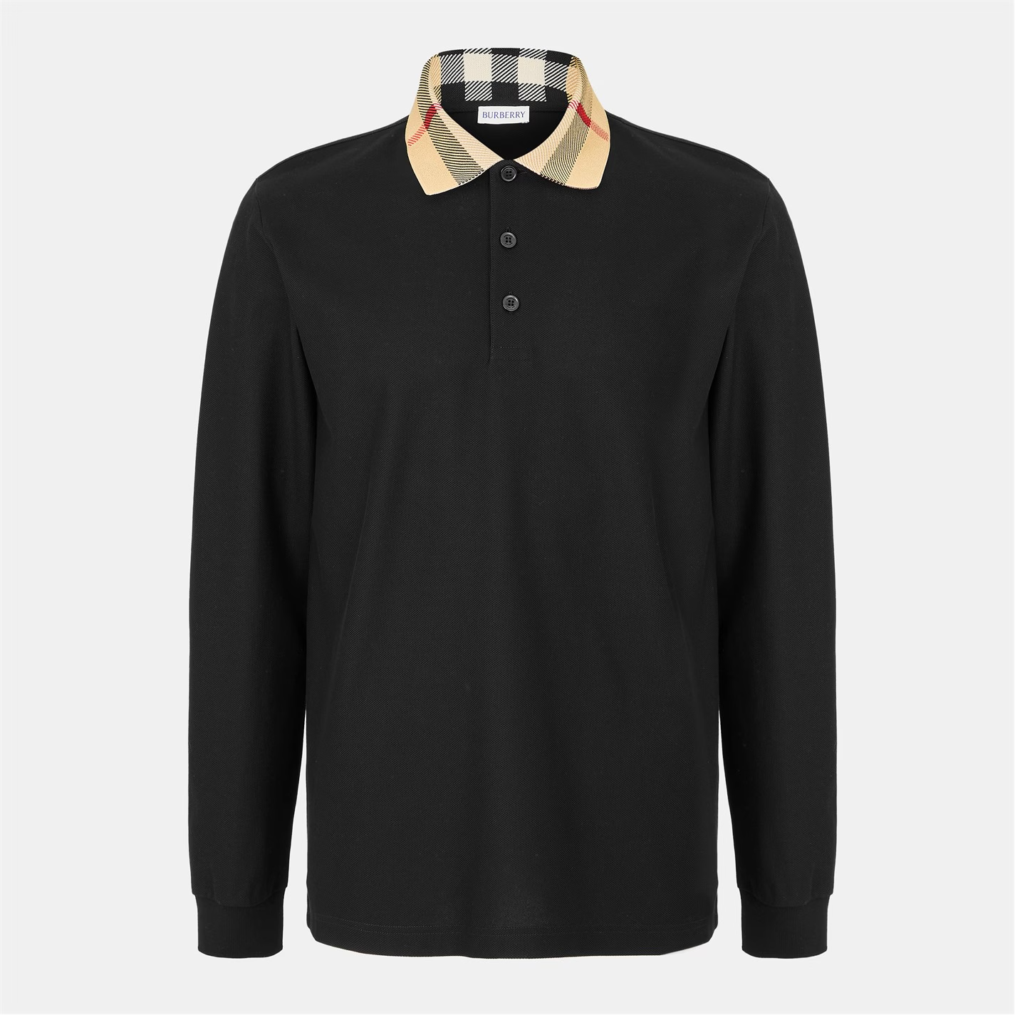 Burberry Cody Long Sleeve Polo Black