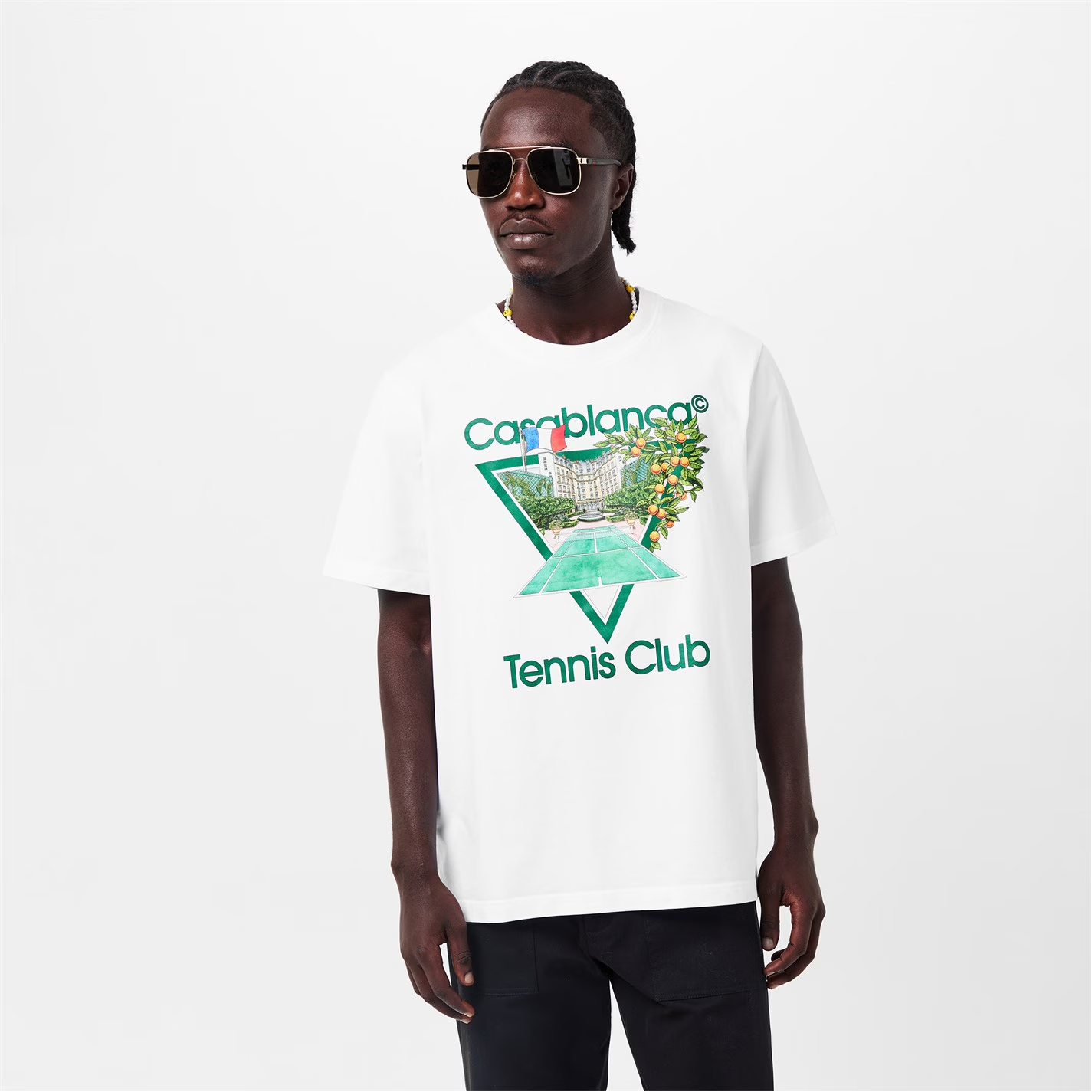 CASABLANCA Tennis Club Icon T-Shirt White