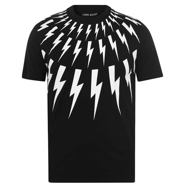 Neil Barrett Classic Lightning T-Shirt Black Neil Barrett