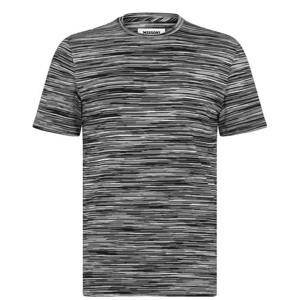 Missoni Broken Stripe T Shirt Black Missoni
