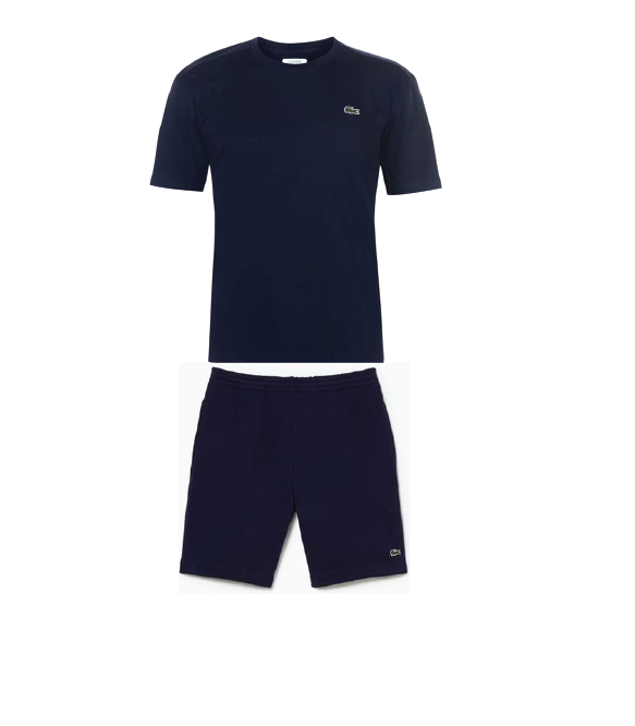 Lacoste Logo Shorts Set Navy Klay Designerwear