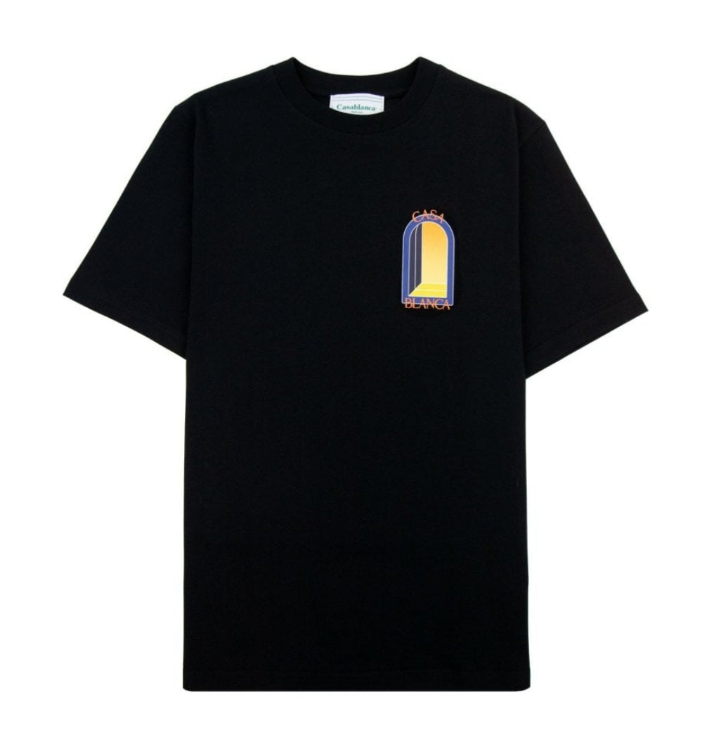 Casablanca Mirror T Shirt Black Casablanca