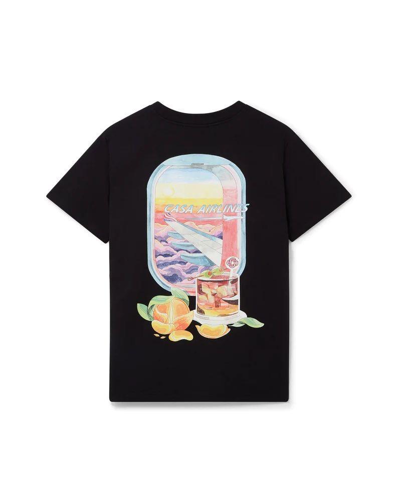 Casablanca Airways T Shirt Black Casablanca