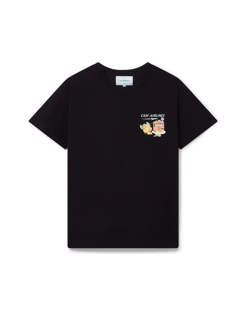 Casablanca Airways T Shirt Black Casablanca