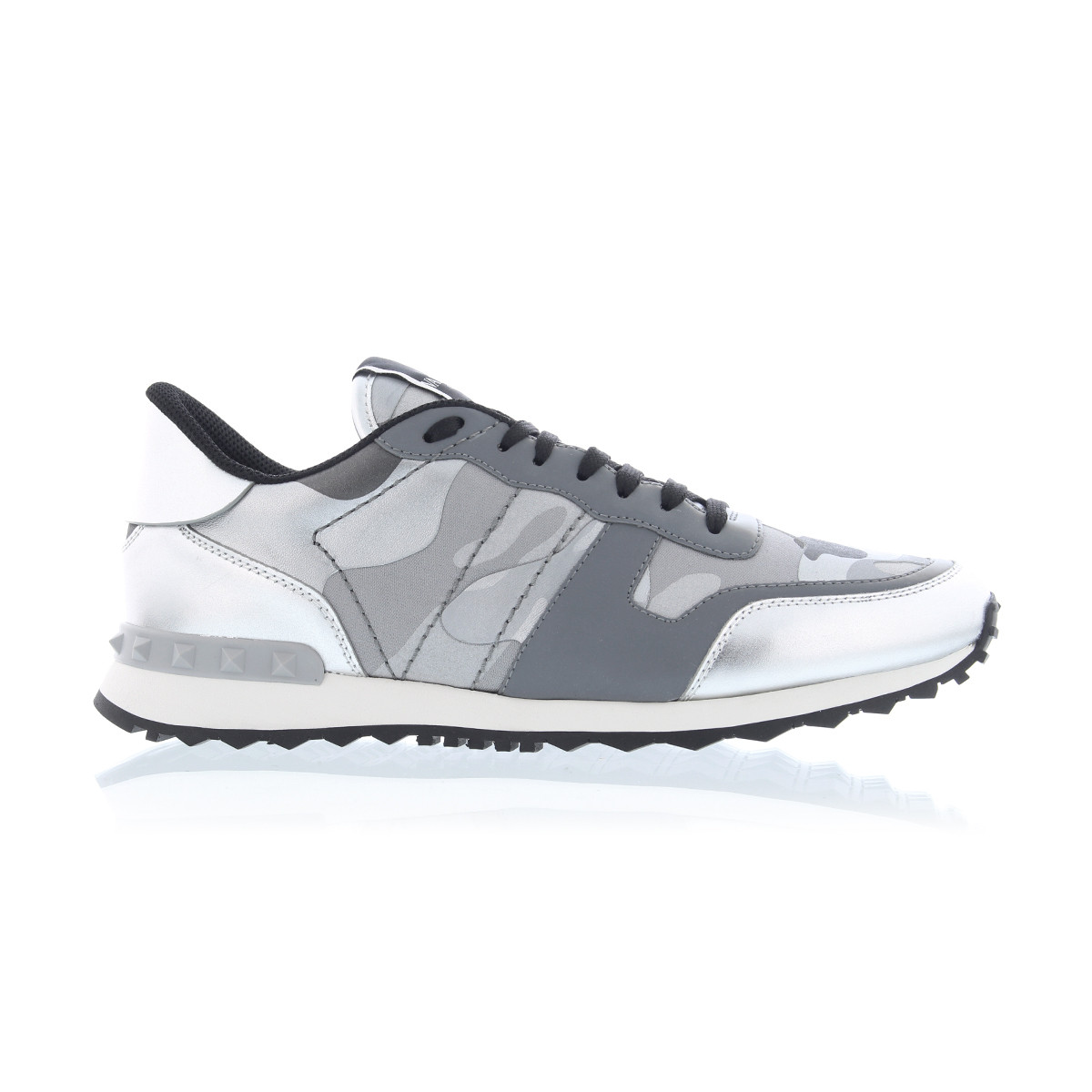 Valentino Cameo Rockrunner Trainers Silver Valentino
