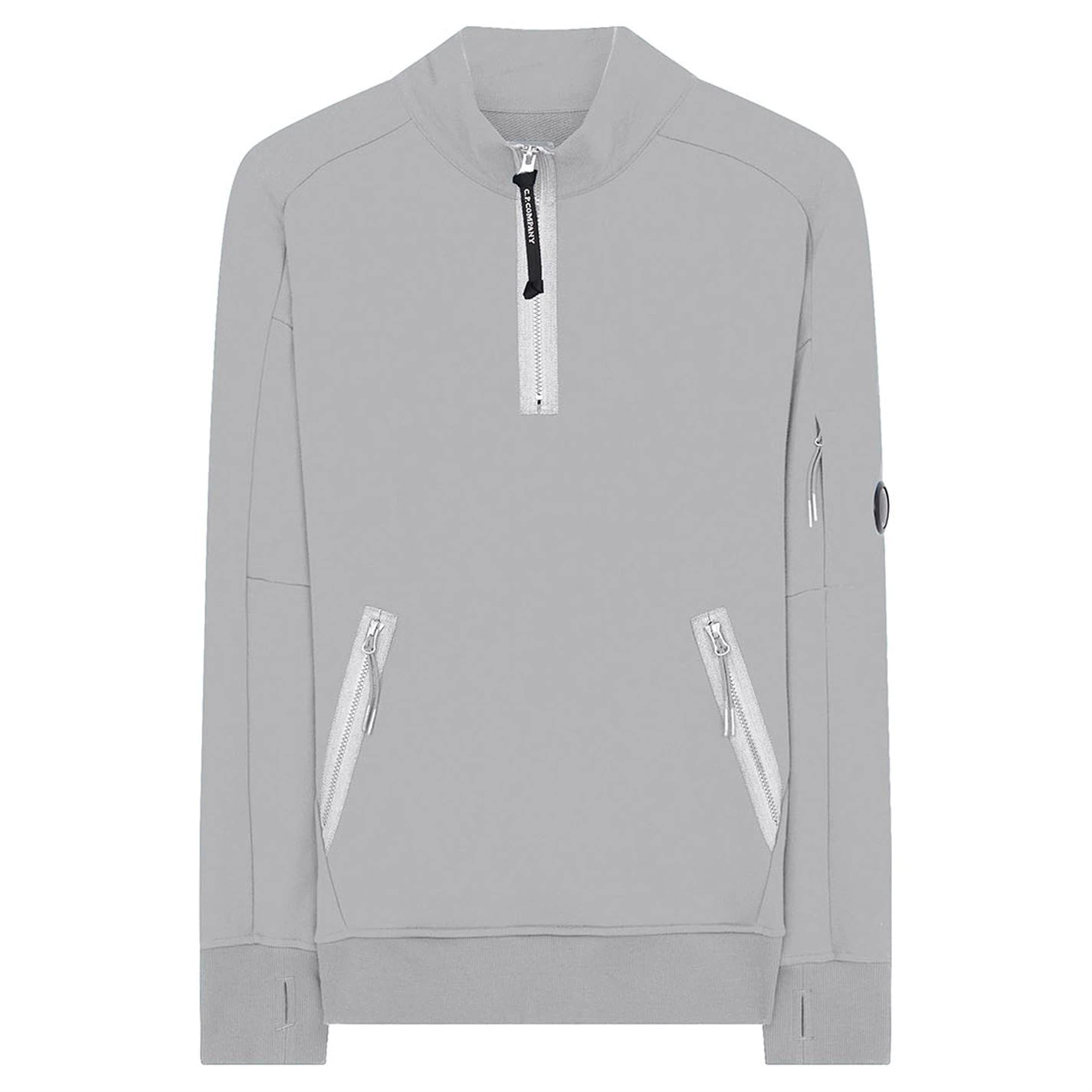 CP Company Lens Half Zip Jumper Grey CP Company