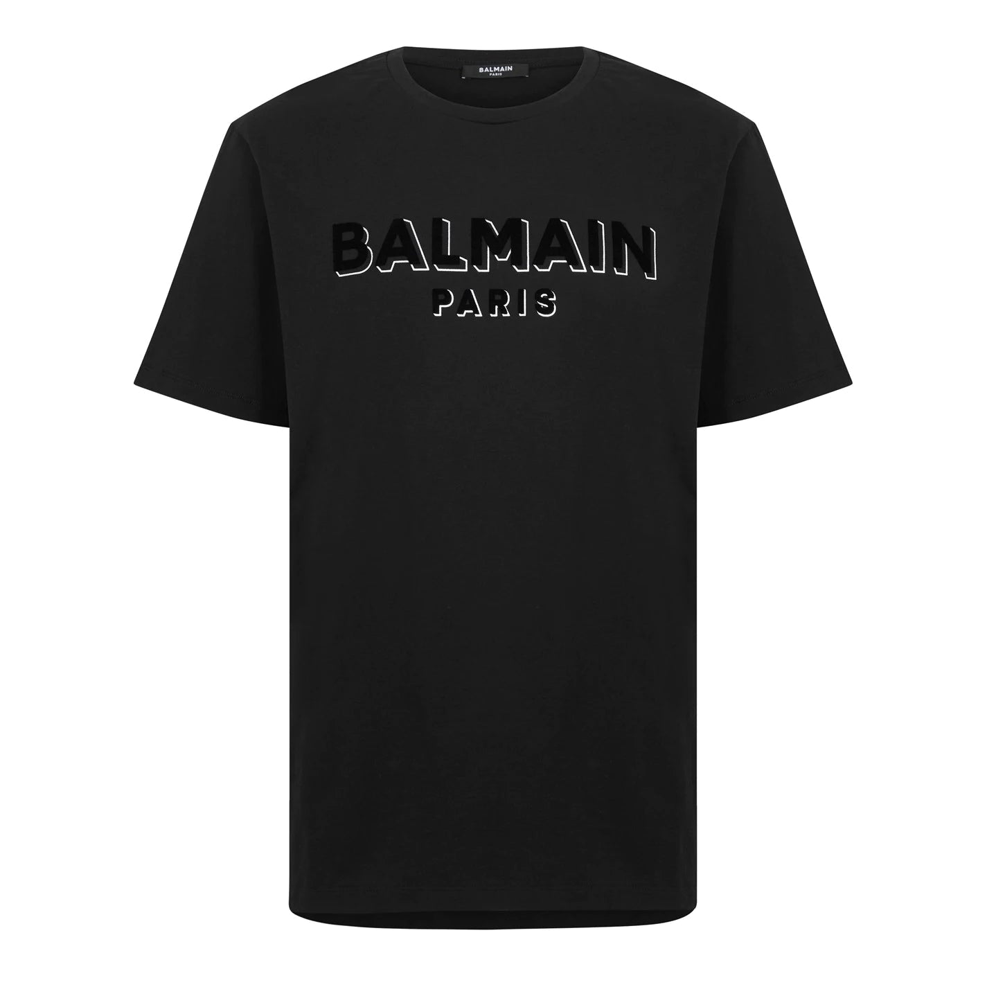 Balmain Foil Logo T-Shirt Black Balmain
