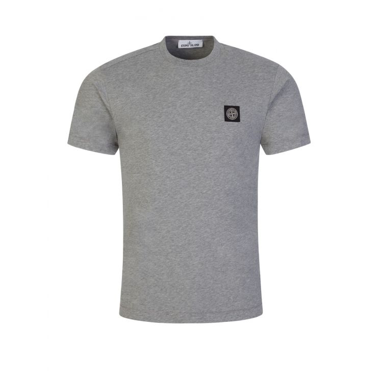 Stone Island Patch T Shirt Grey Stone Island