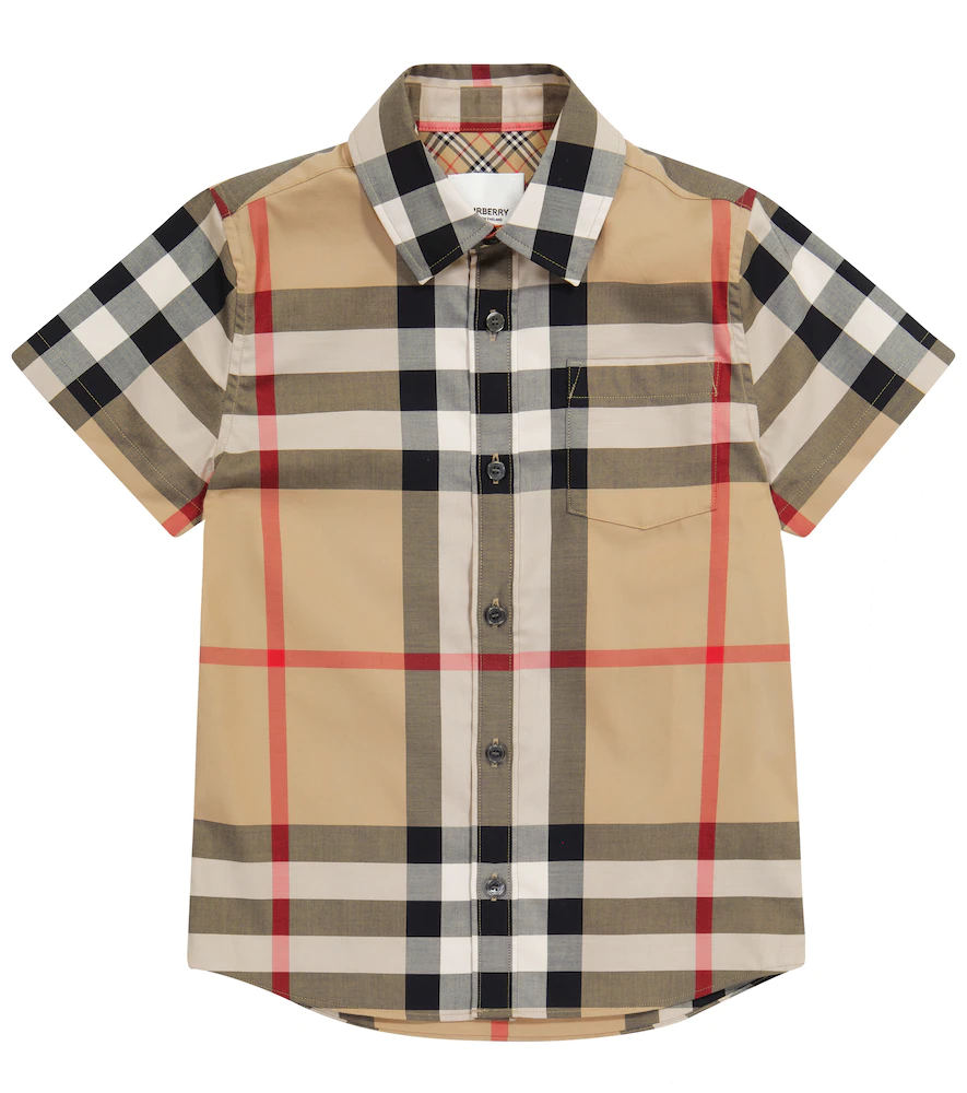 Kids Burberry Check Short Sleeve Shirt Burberry Kids