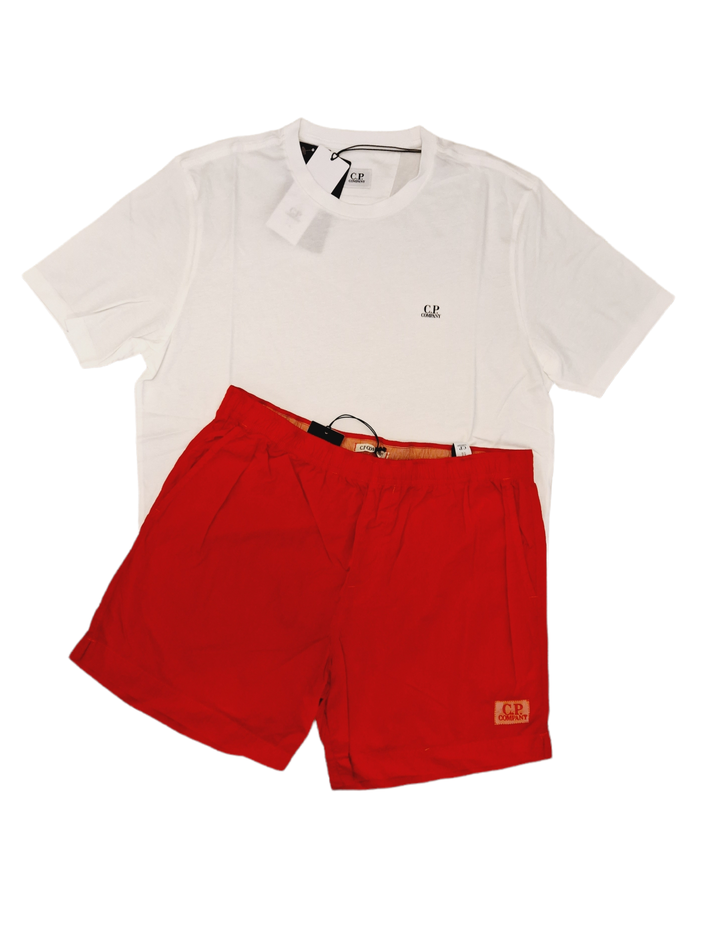 CP Company Shorts Set Red/White CP Company