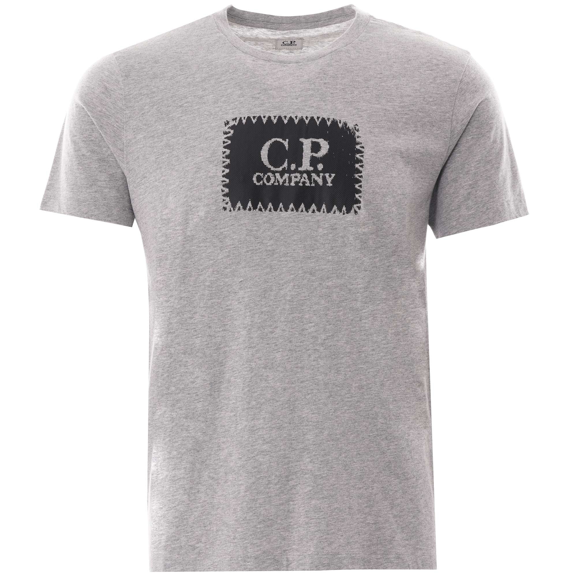 CP Company Logo T Shirt Grey CP Company