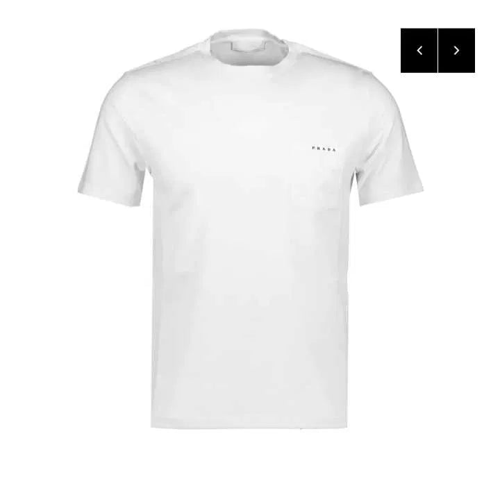 Prada Pocket Logo T shirt White Prada