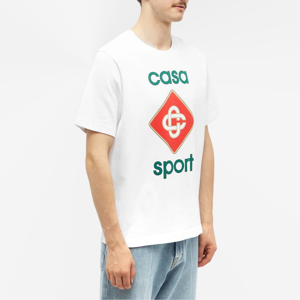 Casablanca Casa Sport T Shirt White Casablanca