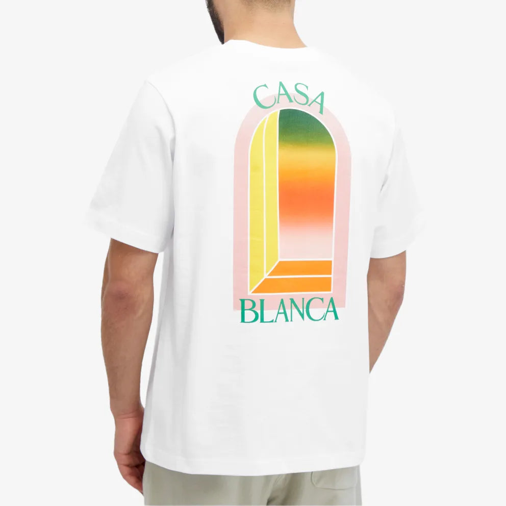 Casablanca Arch Gradient T Shirt White