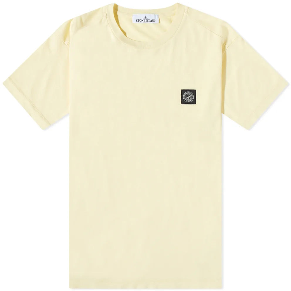 Stone Island Patch T Shirt Butter Stone Island