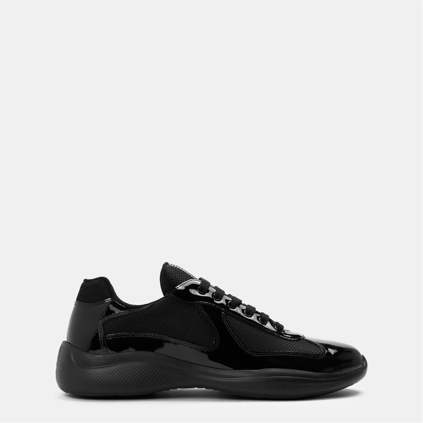 Prada America's Cup Leather Patent Black
