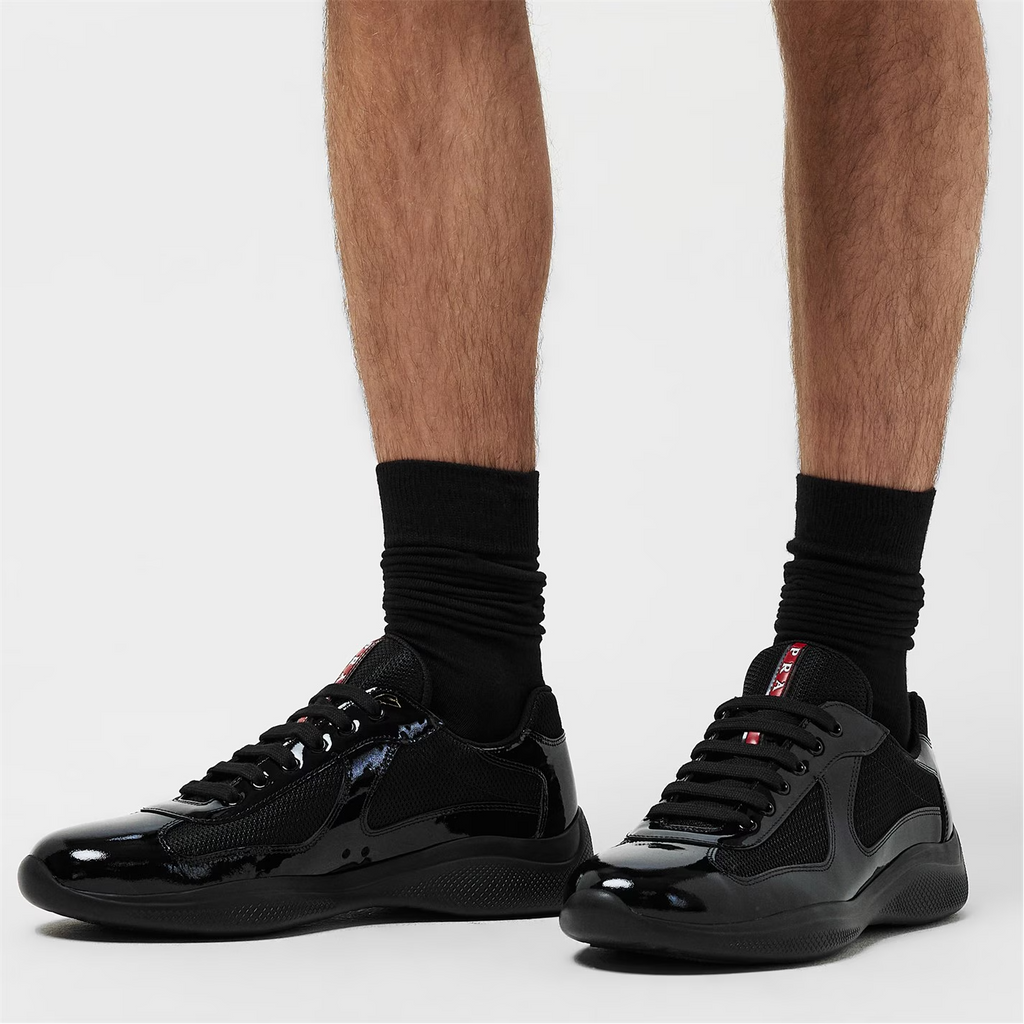Prada America's Cup Leather Patent Black