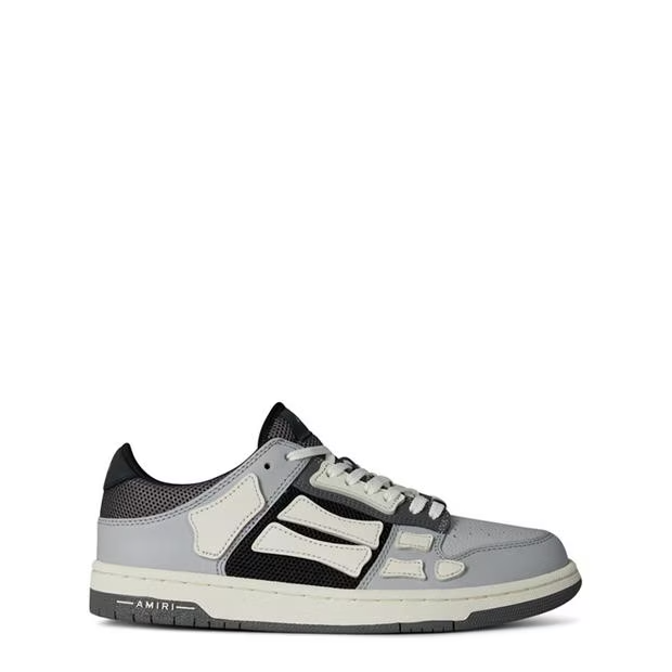 AMIRI SKELETON TOP LOW TRAINERS BLACK/Grey Amiri