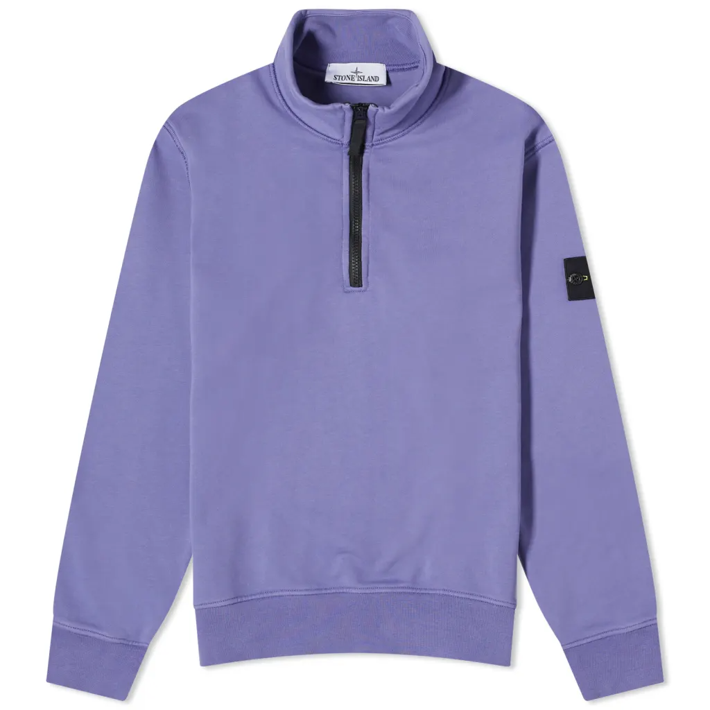 Stone Island Half Zip Jumper Lavender Stone Island