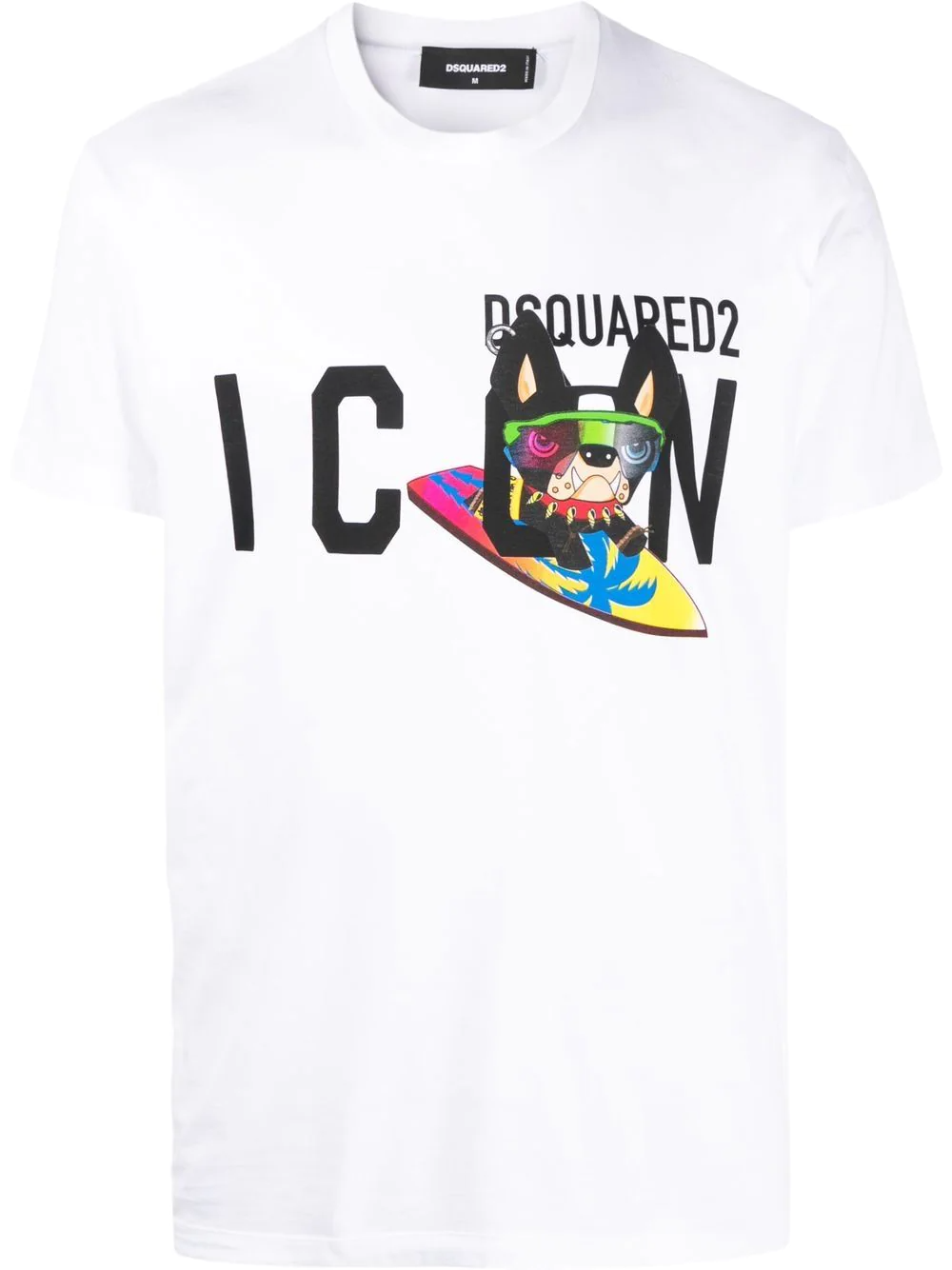 DSquared2 Icon Dog T-Shirt White Dsquared2