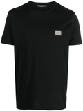 Dolce & Gabbana Metal Plaque T Shirt Black Dolce & Gabbana