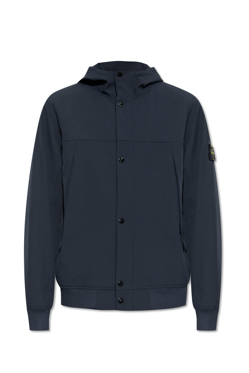 Stone Island Hooded Soft Shell Jacket Navy Stone Island