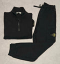 Stone Island Half Zip Full Tracksuit Black Stone Island