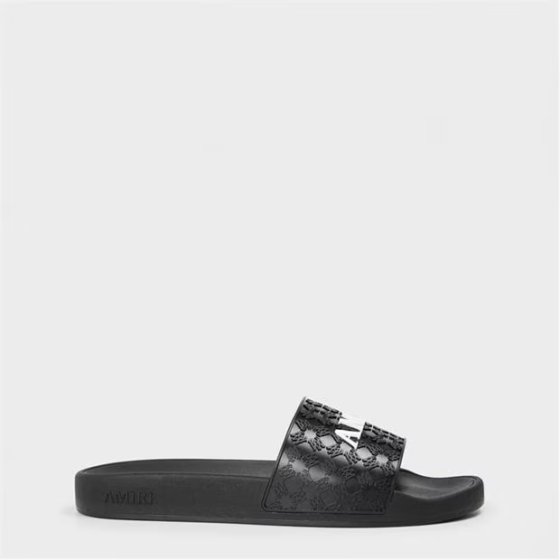 Amiri Ma Logo Sliders Black