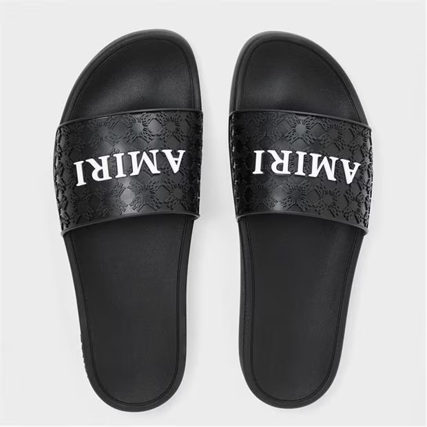 Amiri Ma Logo Sliders Black