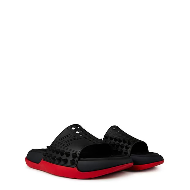 Christian Louboutin Spike Sliders Black Christian Louboutin
