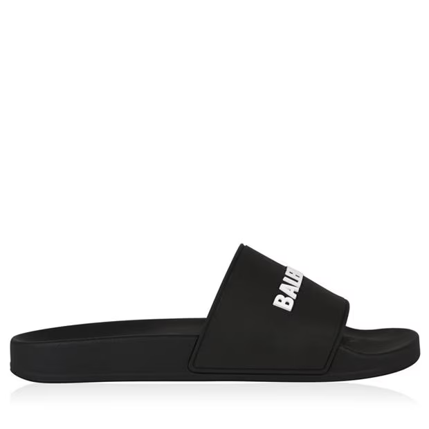 Balenciaga Logo Sliders Black Balenciaga