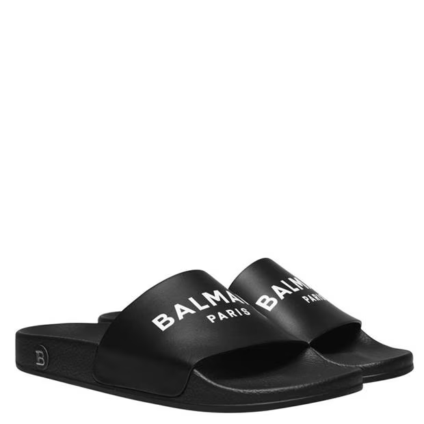 Balmain Logo Sliders Black Balmain