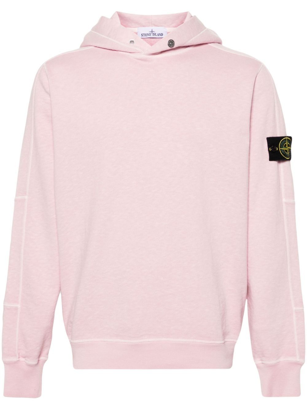 Stone Island Logo Hoodie Rose Stone Island