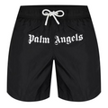 Palm Angels Logo Swim Shorts Black Palm Angels