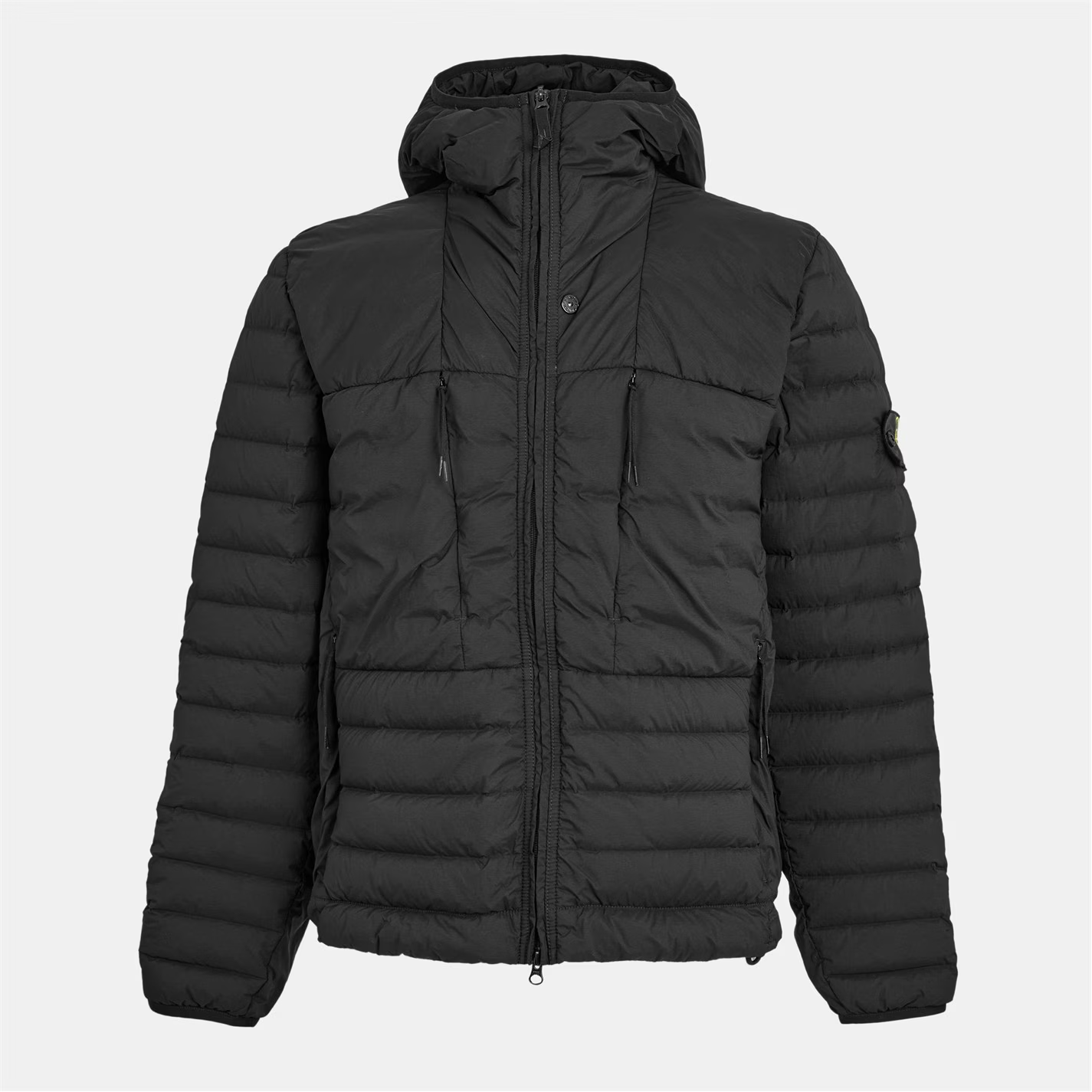STONE ISLAND Badge Down Puffer Jacket Black