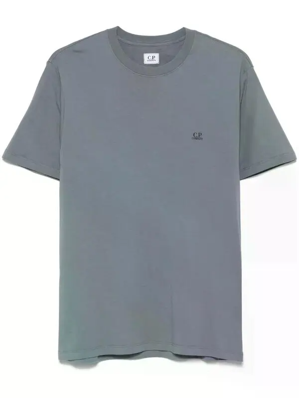 CP Company Goggle T Shirt Off Grey
