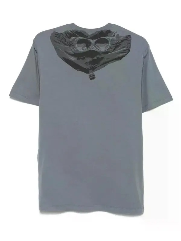 CP Company Goggle T Shirt Off Grey