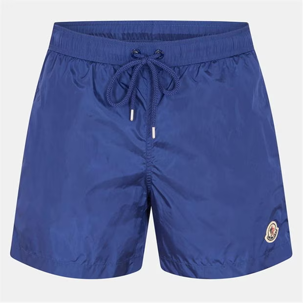 Moncler. Logo Swim Shorts Royal Blue