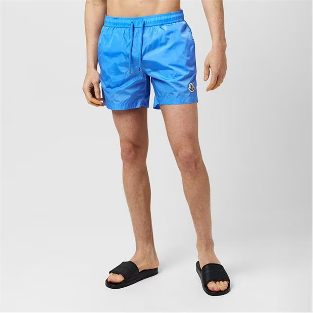 Moncler. Logo Swim Shorts Sky Blue