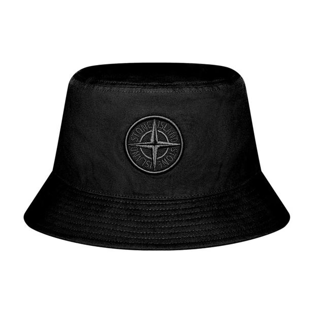 Stone Island Canvas Hat Black