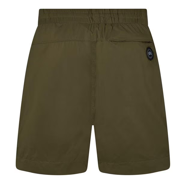 Canada Goose Logo Shorts Khaki Canada Goose