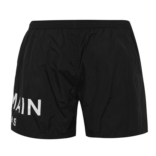 Balmain Logo Swim Shorts Black Burberry