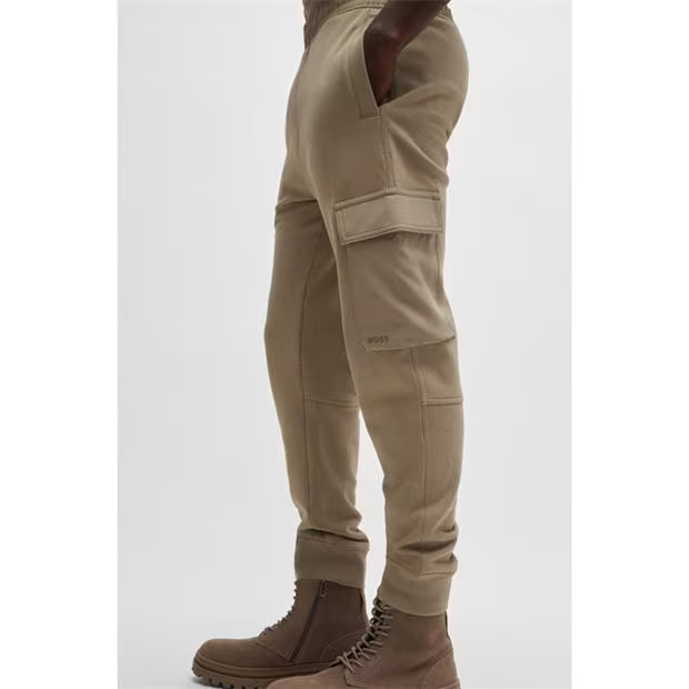 Hugo Boss Logo Cargo Tracksuit Brown Hugo Boss