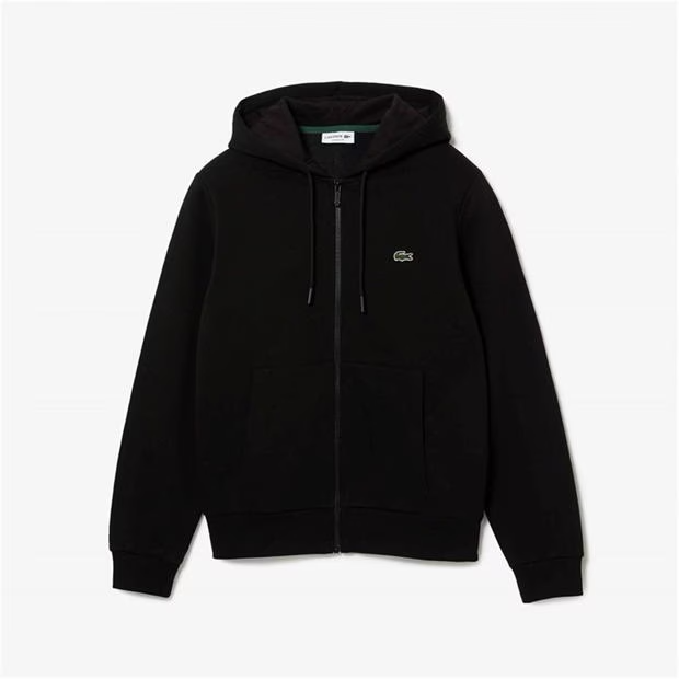 Lacoste 1/4 Zip Hoodie Full Tracksuit Black