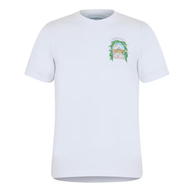 Casablanca Larche Tennis T Shirt White Casablanca